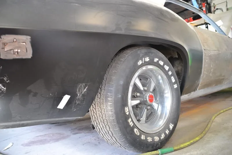 1969 Firebird resto-mod build, exterior detail